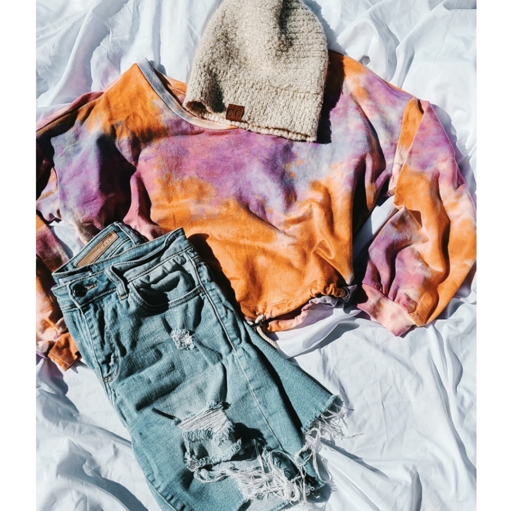 🚨LAST CHANCE// orange tie dye - Picture 3 of 3